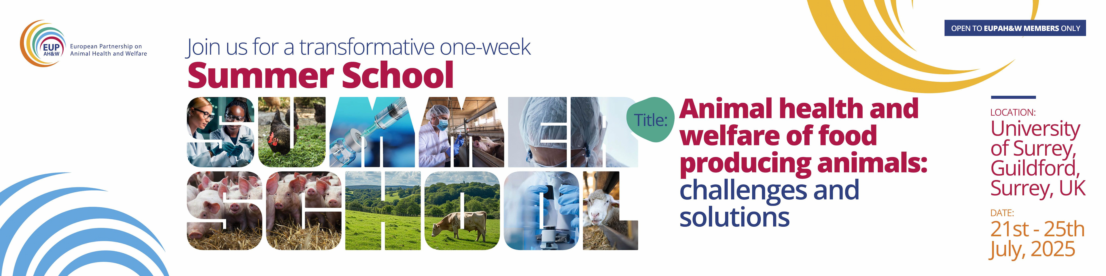 The first EUP AH&W Summer School has been announced